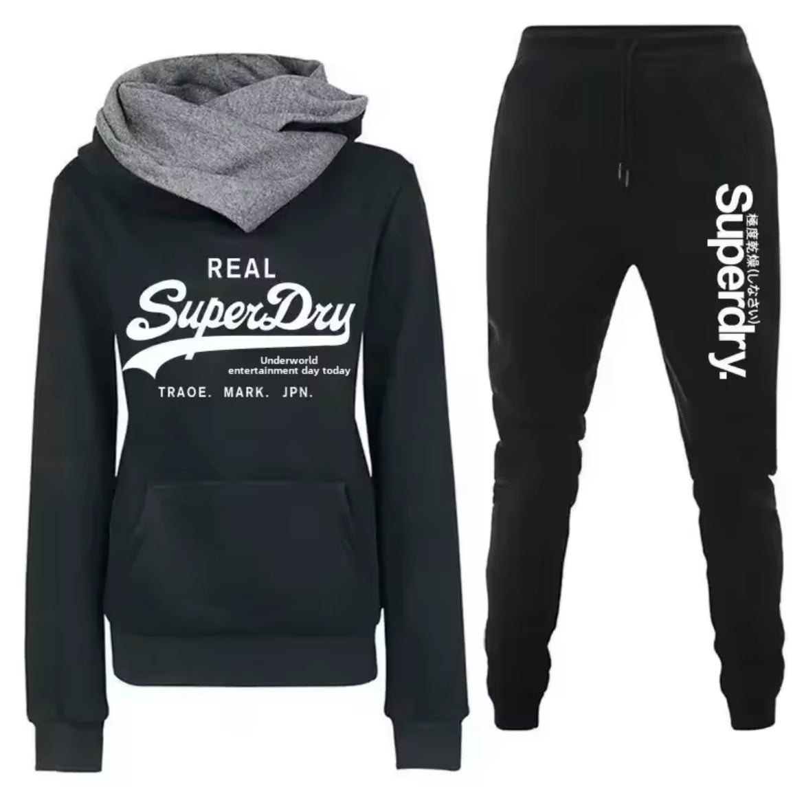 Women’s Superdry hooded tracksuit set