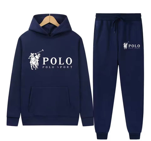 Adults Unisex Ralph Lauren polo sport tracksuit hooded drawstring pockets