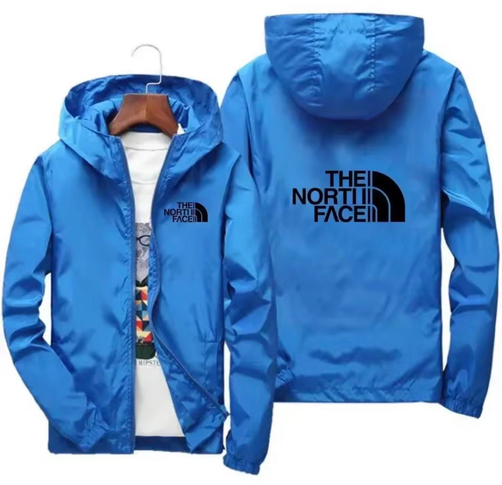 Men’s the north face coat jacket windbreaker hooded full zipper pockets drawstring breathable