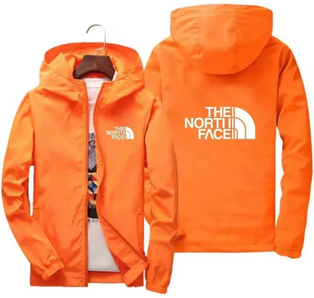 Men’s the north face coat jacket windbreaker hooded full zipper pockets drawstring breathable