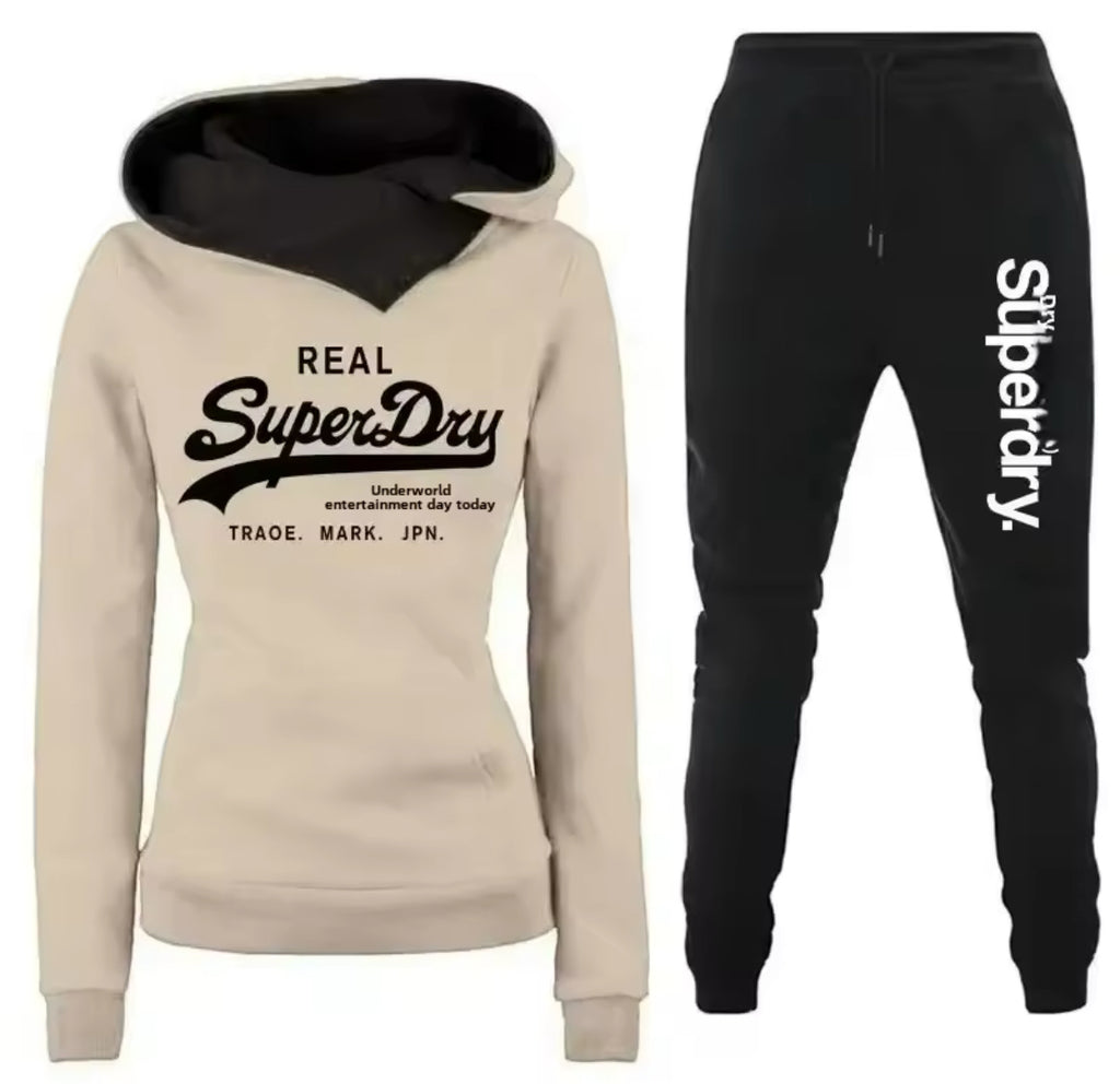 Women’s Superdry hooded tracksuit set