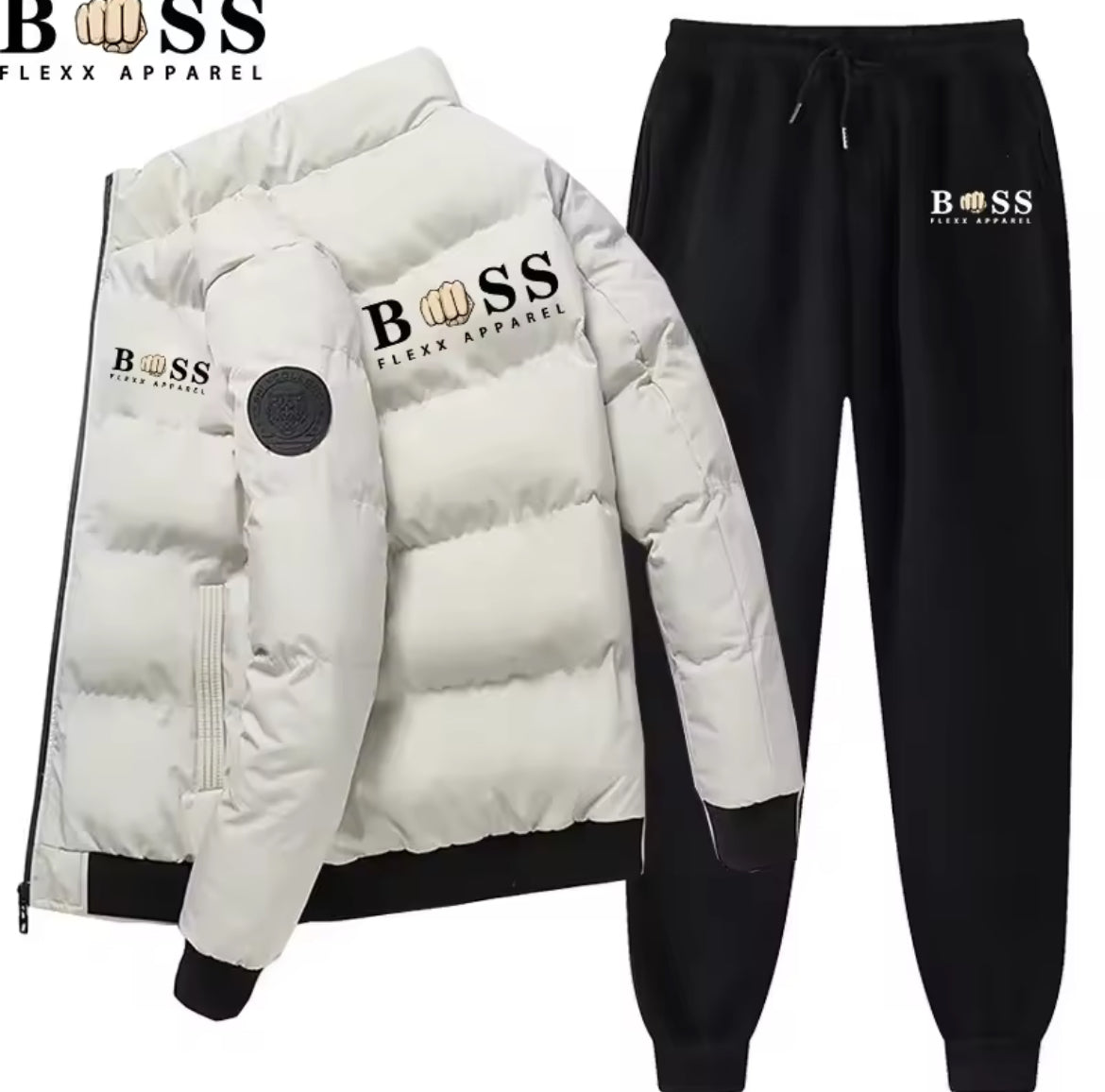 Men’s boss flex coat and jogger set