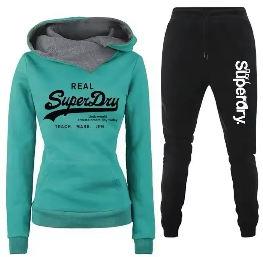 Women’s Superdry hooded tracksuit set