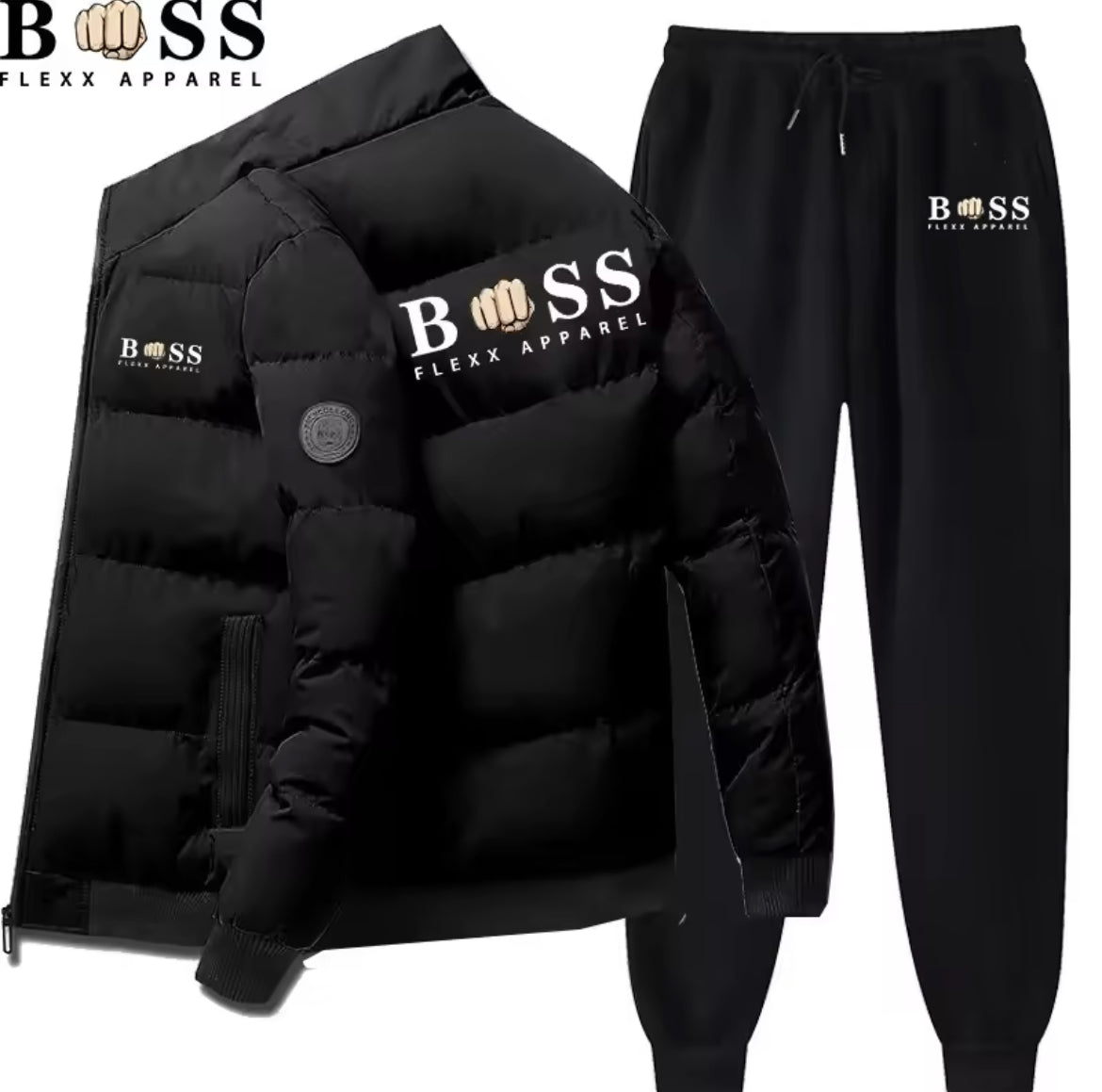 Men’s boss flex coat and jogger set