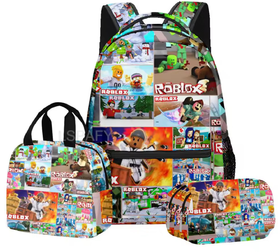 KIDS ROBLOX BACKPACKS + ESSENTIALS