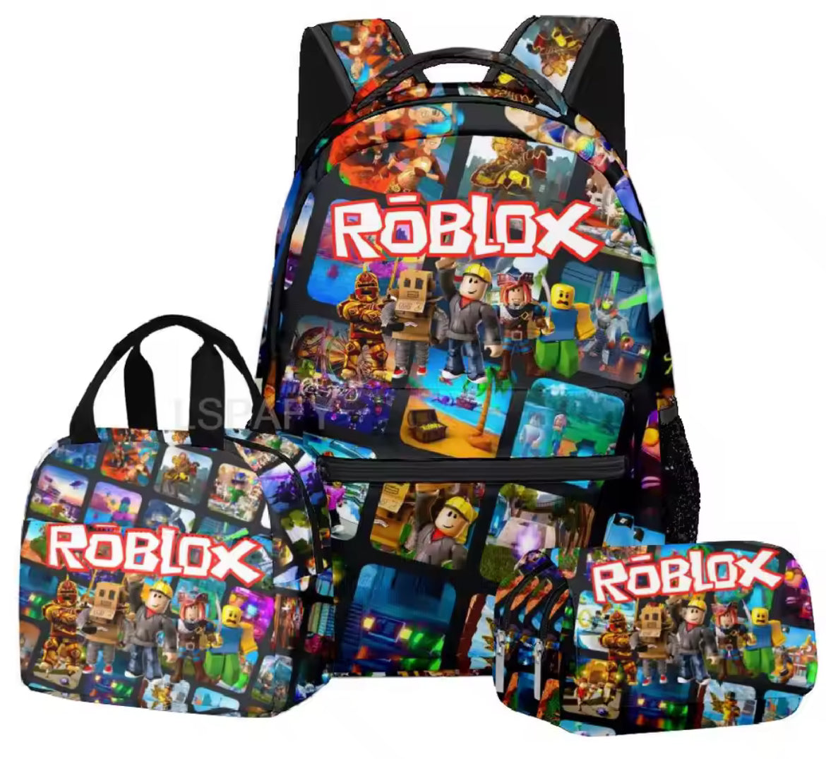 KIDS ROBLOX BACKPACKS + ESSENTIALS